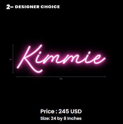 custom sign for Kimberly Bullis
