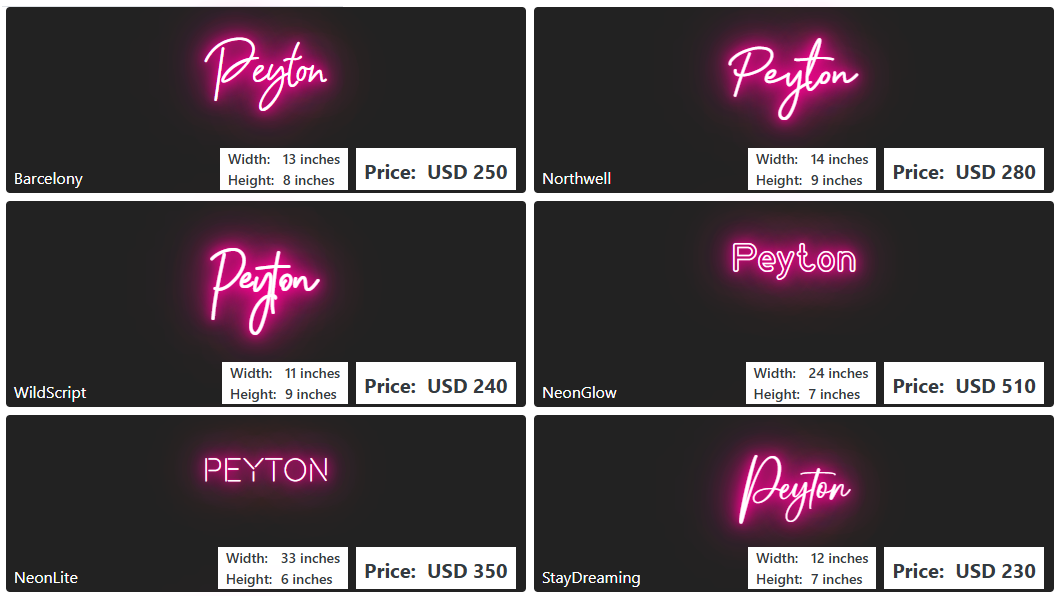 Custom Neon Sign For Jennifer Brewer