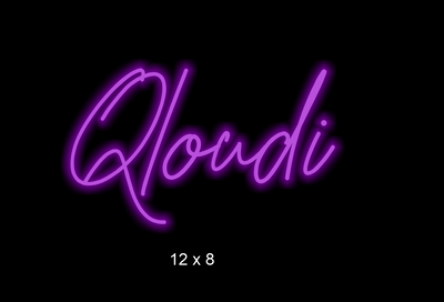 custom neon sign for Jason