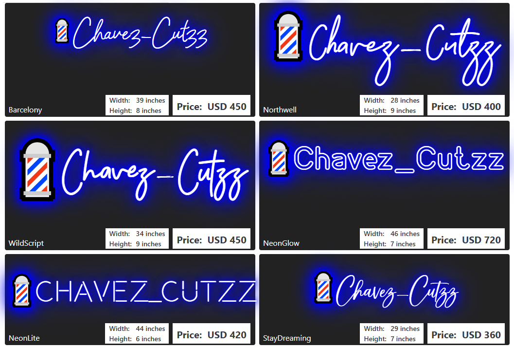 Custom Neon Sign For Itzel Jara