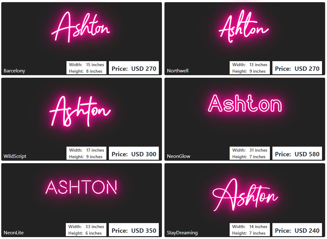 Custom Neon Sign For Ashton Rambo Sharp