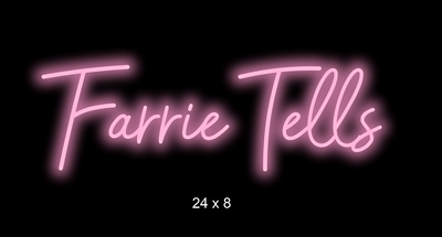 Custom Neon sign for Vicki Ben