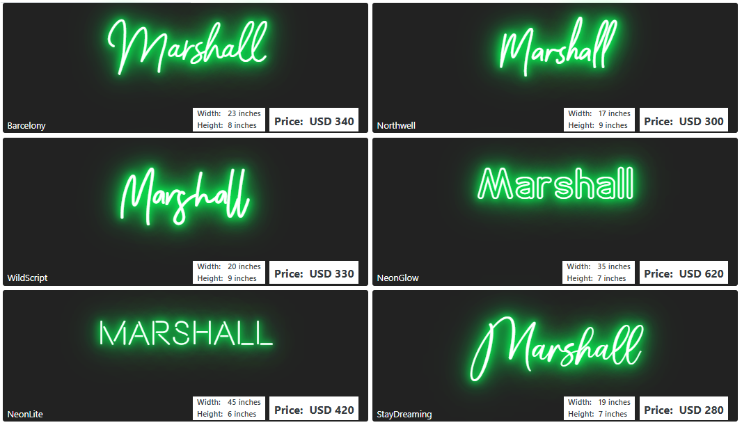 Custom Neon Sign For Casey Port