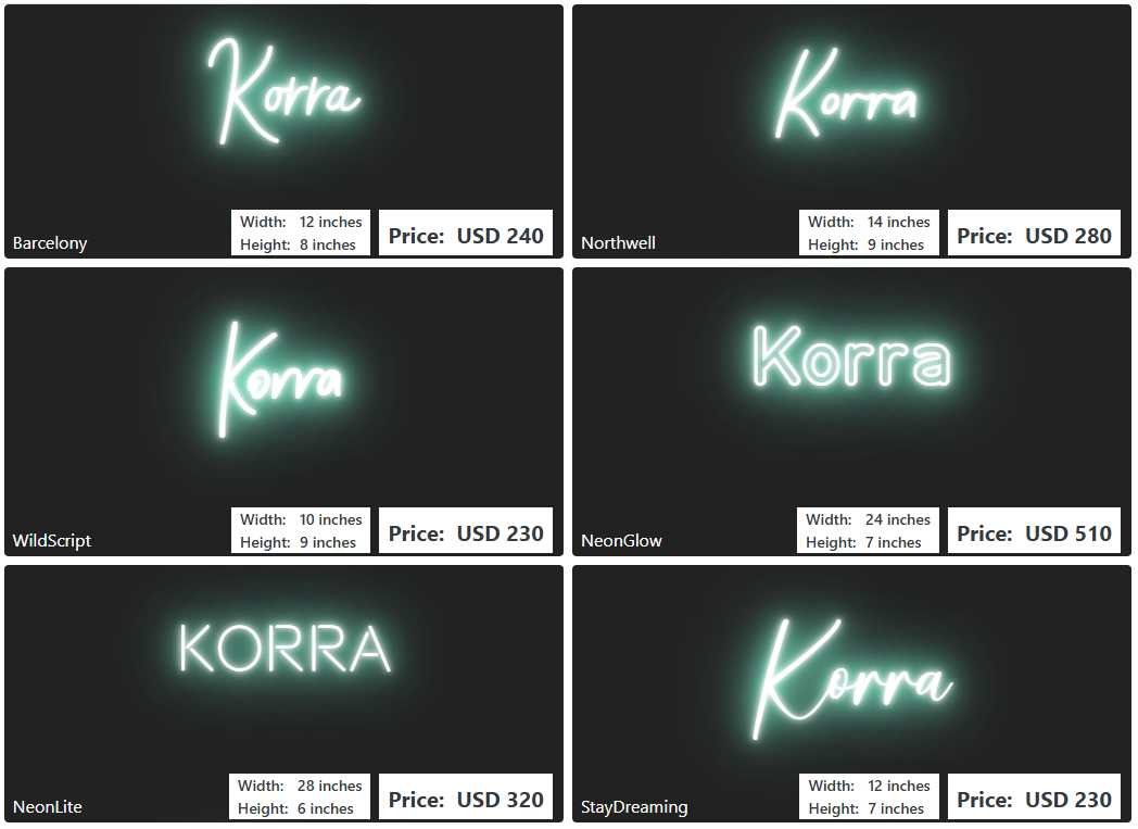 Custom Neon Sign For Katie Dassow
