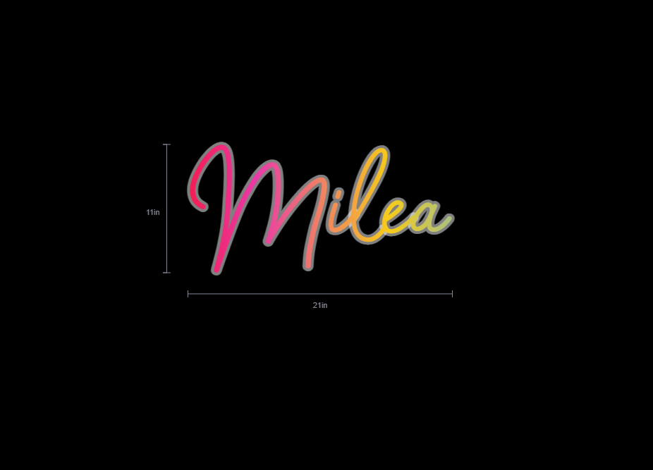 Custom Neon Sign For Michelle Frazier