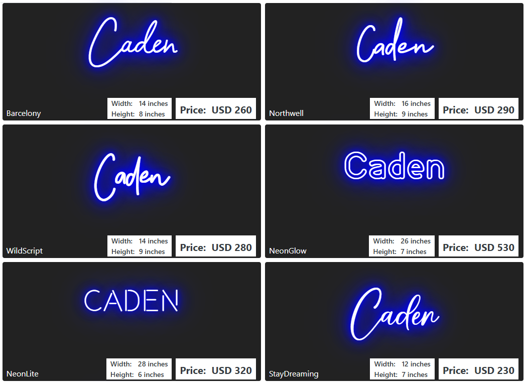 Custom Neon Sign For Valerie Schofill