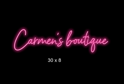 Custom Neon sign for Sheridan Rodriguez