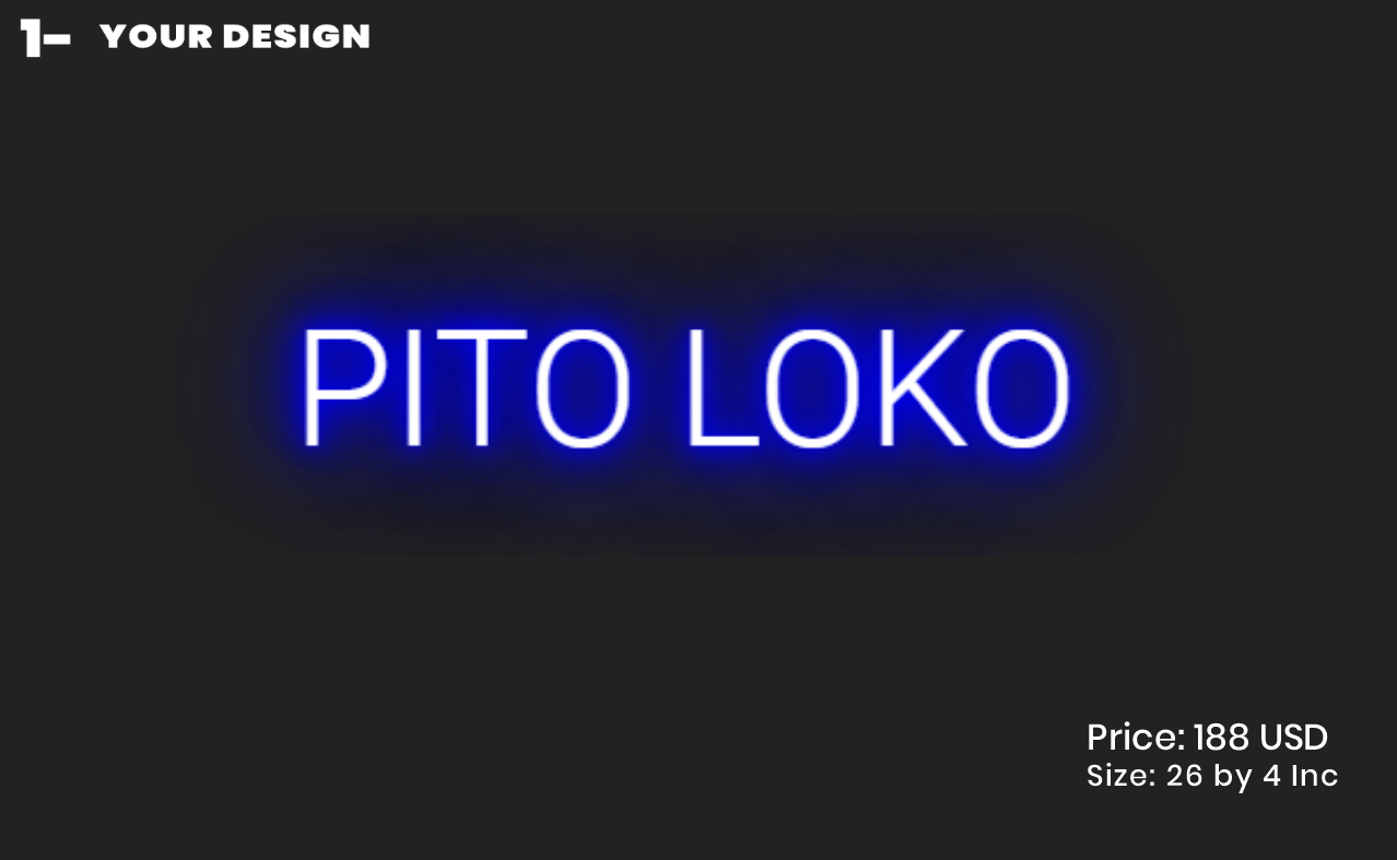 custom sign for Maria villa