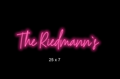 Custom Neon sign for Carl Riedmann