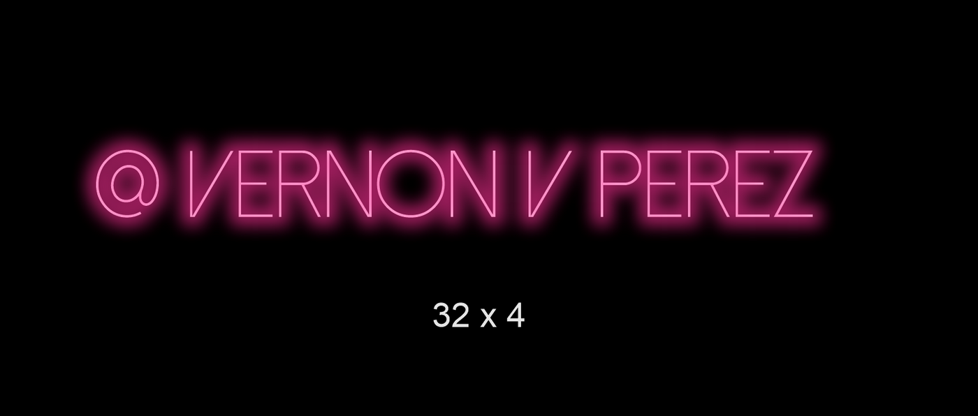 Custom Neon sign for Vernon