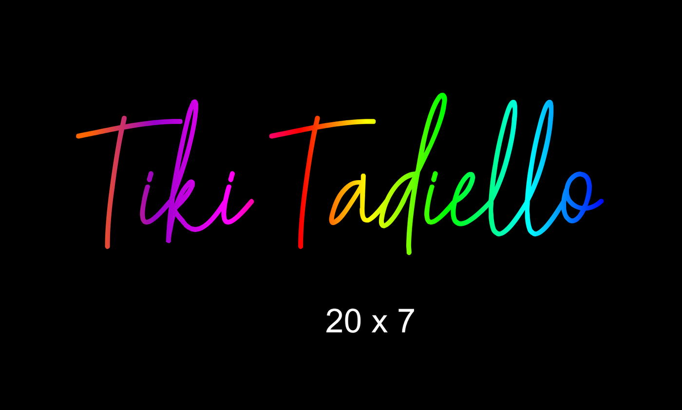 Custom Neon sign for J2