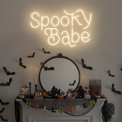 Spooky Babe LED sign for Halloween aesthetic wall decor – Neon.Outshine"