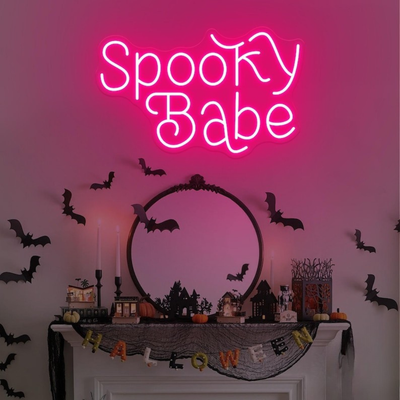 Spooky Babe LED sign for Halloween aesthetic wall decor – Neon.Outshine"