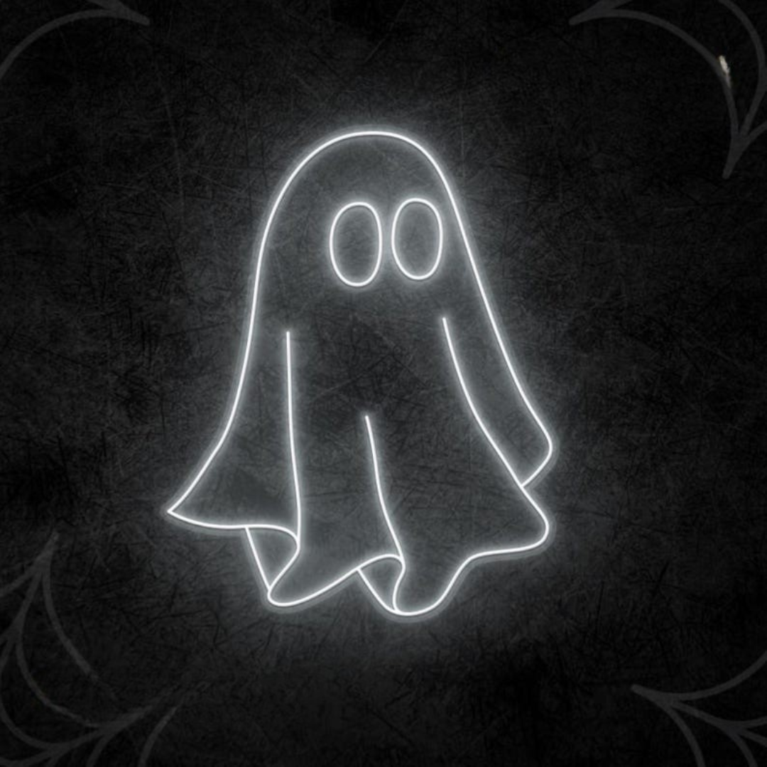 Ghost Neon Sign for Halloween