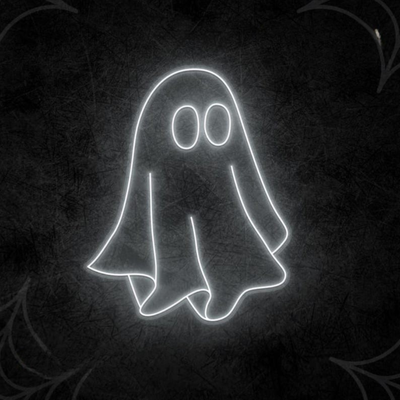 Ghost Neon Sign for Halloween