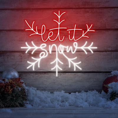 Let It snow Christmas Neon sign