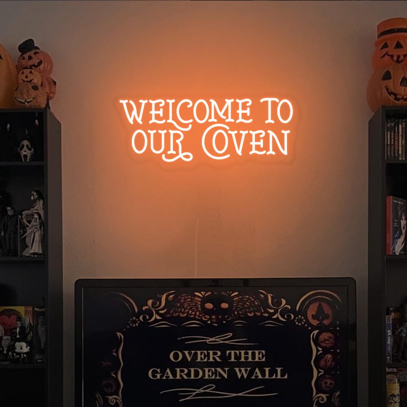 Welcome to Our Coven Halloween neon sign by Neon.Outshine 