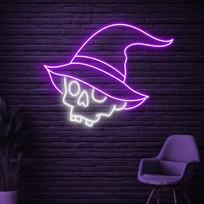 Witch Hat Skull Halloween Neon Sign From Neon.Outshine 