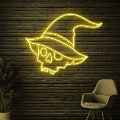 Witch Hat Skull Halloween Neon Sign From Neon.Outshine 