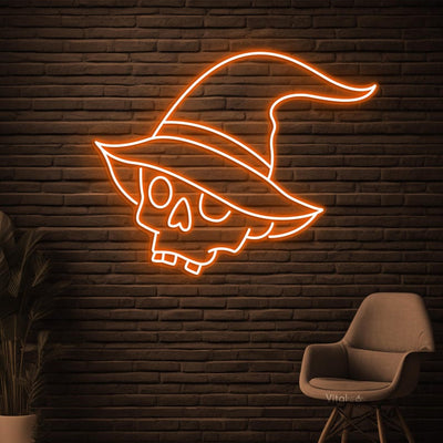Witch Hat Skull Halloween Neon Sign From Neon.Outshine 