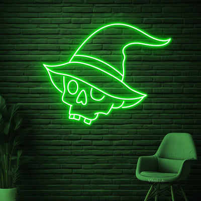 Witch Hat Skull Halloween Neon Sign From Neon.Outshine 