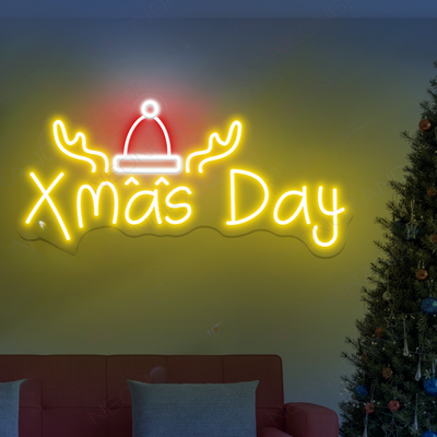 Xmas Day Neon Sign by Neon.Outshine glowing in festive LED light