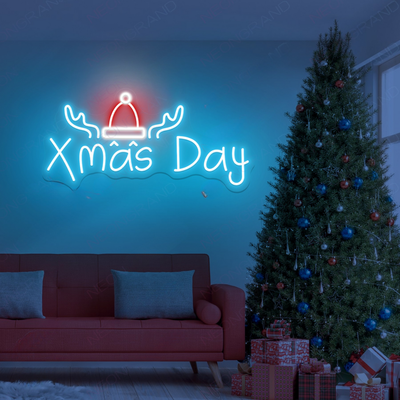 Xmas Day Neon Sign by Neon.Outshine glowing in festive LED light