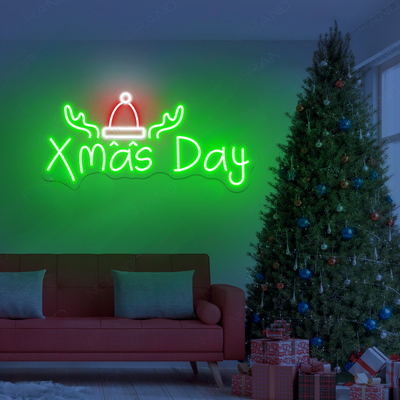 Xmas Day Neon Sign by Neon.Outshine glowing in festive LED light