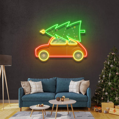 Xmas Is Coming Art Work LED Neon Sign by Neon.Outshine –  in bold artistic design for festive holiday décor.
