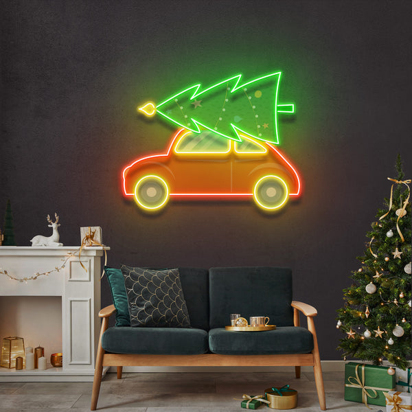 Xmas Is Coming Art Work LED Neon Sign by Neon.Outshine –  in bold artistic design for festive holiday décor.