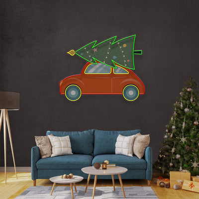 Xmas Is Coming Art Work LED Neon Sign by Neon.Outshine –  in bold artistic design for festive holiday décor.