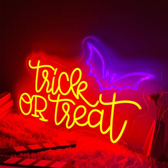 Trick or Treat Neon Sign