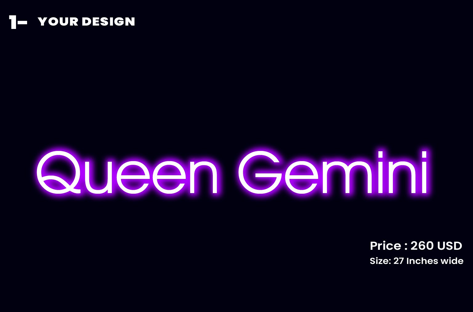custom sign for Melissa O'Neil. – Neon.Outshine