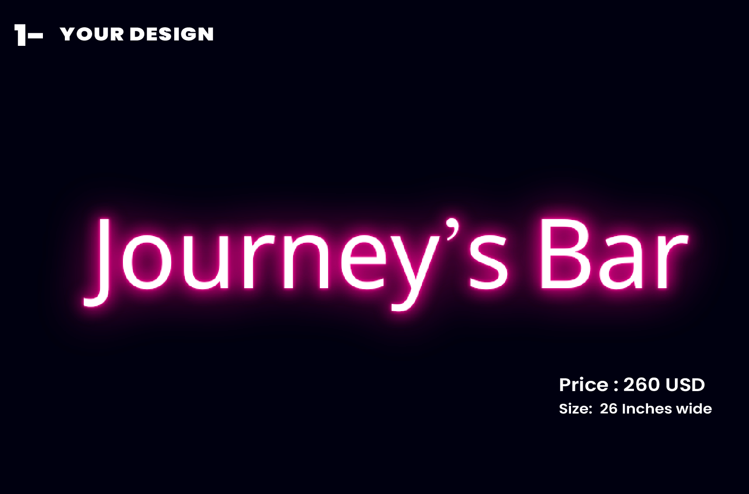 custom sign for nevaeh lawrence. – Neon.Outshine