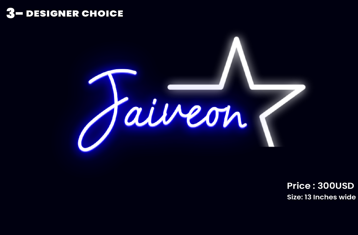 custom sign for Jaiveon.