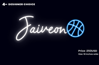 custom sign for Jaiveon.