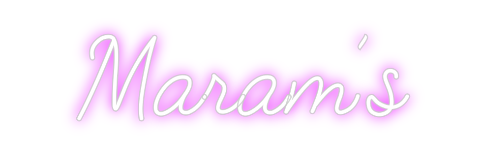 Custom Neon: Maram’s