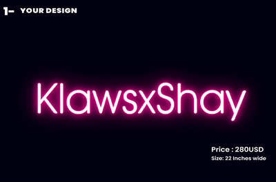 custom sign for Shayla Seang.