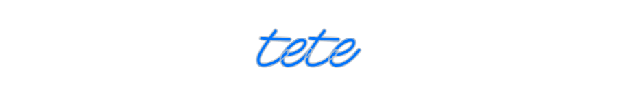 Custom Neon: tete