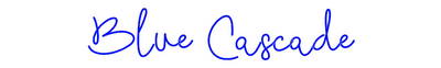 Custom Neon: Blue Cascade