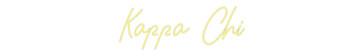 Custom Neon: Kappa Chi