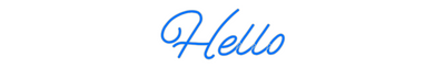 Custom Neon: Hello