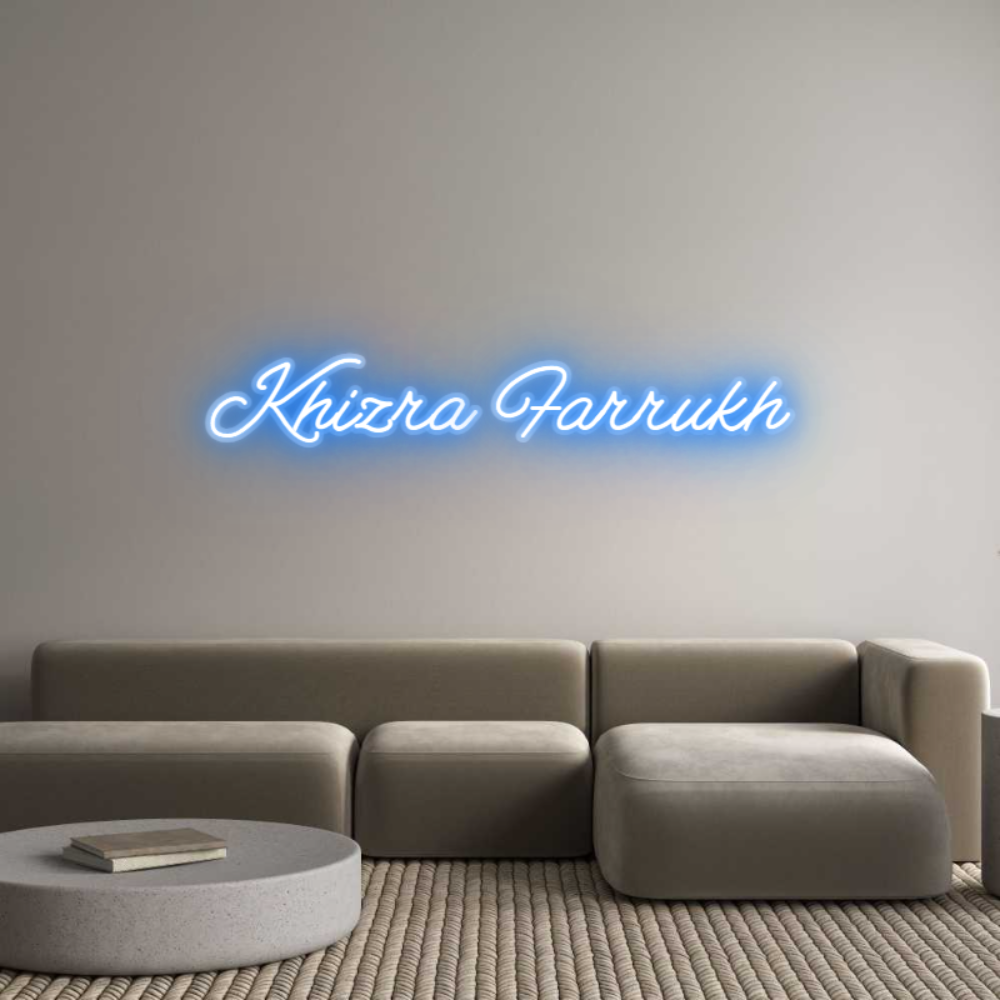 Custom Neon: Khizra Farrukh