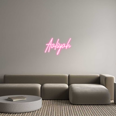 Custom Neon: Aaliyah