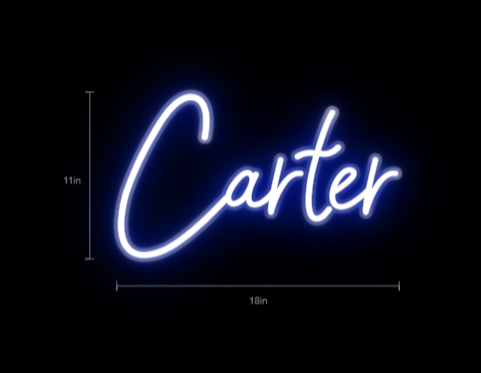 custom sign for Carter