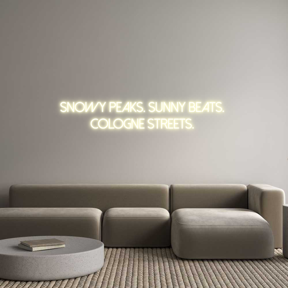 Custom Neon: SNOWY PEAKS. ...