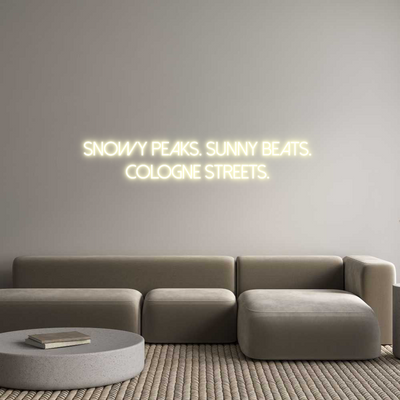 Custom Neon: SNOWY PEAKS. ...