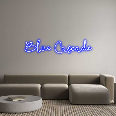 Custom Neon: Blue Cascade