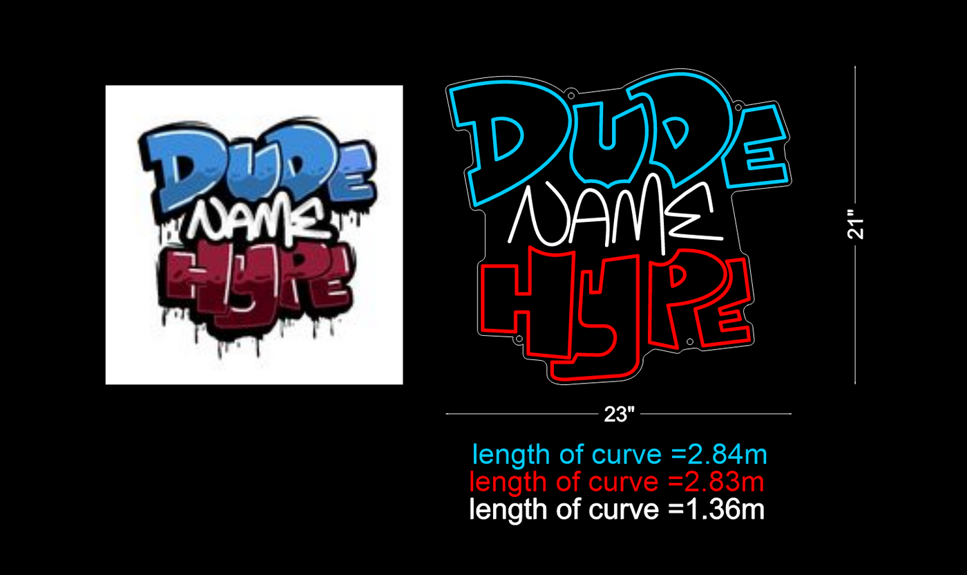 custom neon for datniggahype