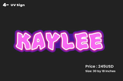 custom sign for Kaylee Deel